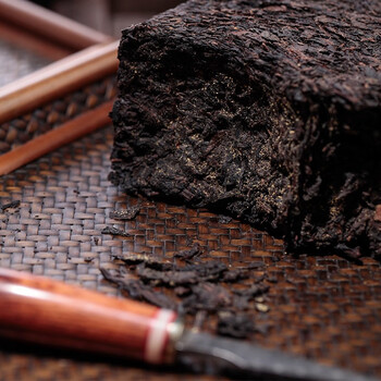 中茶 乌龙海堤金砖金花香橼茶佛手原料黑茶发花工艺茯砖茶金花茂盛