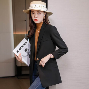 竽妤小西装女休闲西装外套女春秋2022新款气质时尚小个子西服套装上衣