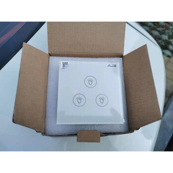 定制ajb新款86型碧桂园安居宝开关面板 e无线通讯技术智能灯光控 白色