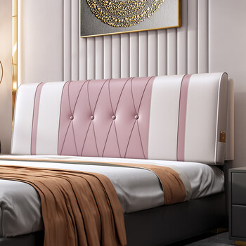 床头靠垫软包床头板靠背垫榻榻米床头自粘实木床上靠枕免洗可定做超纤