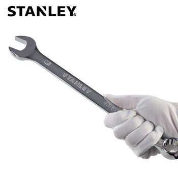 史丹利（STANLEY）强力型精抛光两用长扳手梅花开口扳手公制呆扳手机修19mm 85-669