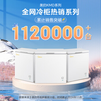 美的（Midea）143升冰柜低霜家用囤货小冷柜冷藏冷冻两用一级能效母乳小冰箱BD/BC-143KMD(E)家电