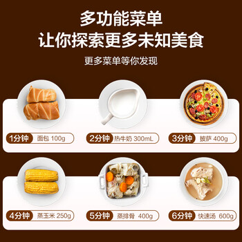 美的（Midea）快捷家用微波炉家用小型迷你360°转盘加热 旋钮操控易洁内胆时间调节20升（PM2000）