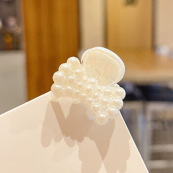 水中玉小号珍珠发夹抓夹女夏季小夹子头饰儿童发夹顶夹发卡女童发抓