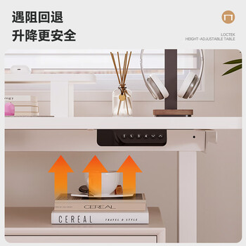 乐歌电动升降桌电脑桌站立办公学习桌ES2Pro/1.6m 实木白蜡木原木色