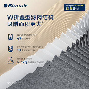 布鲁雅尔Blueair空气净化器过滤网滤芯黄金甲+滤网 适用7300系列机器除甲醛智能盾醛【配件】 布鲁雅尔Blueair空气净化器过滤网滤芯黄金甲+滤网 适用7300系列机器除甲醛智能盾醛【配件】
