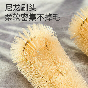 富居长柄杯刷加长39cm木柄暖瓶刷厨房多功能清洁刷洗锅刷