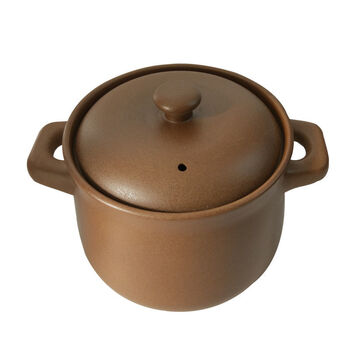 一立山西平定无釉土砂锅老式炖锅煲汤家用明火燃气手工瓦煲粗土沙锅10