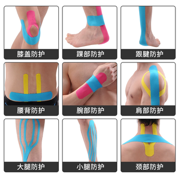 AQ肌肉贴专业肌内效贴布肌肉拉伤胶带肌肉酸痛弹性绷带9611XR红色 AQ肌肉贴专业肌内效贴布肌肉拉伤胶带肌肉酸痛弹性绷带9611XR红色