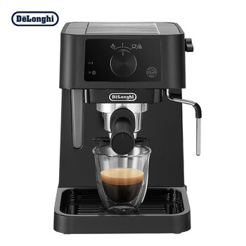 德龙(Delonghi)咖啡机 半自动咖啡机 小型家用15Bar泵压意式浓缩美式 独立温控手动打奶泡 EC235.BK 德龙(Delonghi)咖啡机 半自动咖啡机 小型家用15Bar泵压意式浓缩美式 独立温控手动打奶泡 EC235.BK