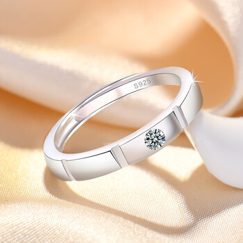 rshe坠入爱河情侣精致戒指男女一对轻奢小众轻奢婚戒求婚对戒男款