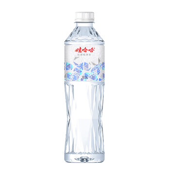 娃哈哈纯净水晶钻瓶550mL*24瓶 纸箱装整箱装 会议出行哇哈哈饮用水
