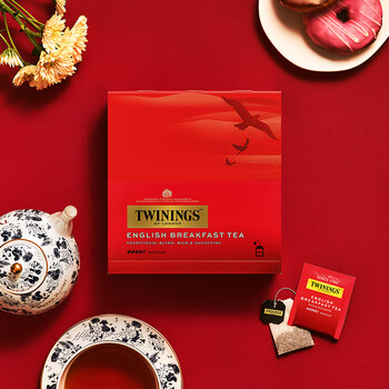 川宁（TWININGS）英式早餐波兰红茶 2g*100袋 红茶茶包袋泡茶独立小包 节日送礼