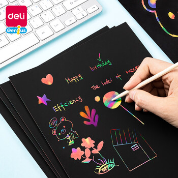 得力(deli)10张8K儿童趣味炫彩刮画纸刮刮画炫彩画涂鸦刮画学生益智玩具男孩女孩文具 得力(deli)10张8K儿童趣味炫彩刮画纸刮刮画炫彩画涂鸦刮画学生益智玩具男孩女孩文具