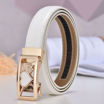 腰带时尚百搭水钻装饰皮带女生裤腰带哈璐亚 白色爱心 115【图片 价格