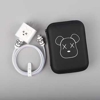 子木雅居数据线保护套暴力熊苹果14数据线保护套iphone13pro手机缠绕