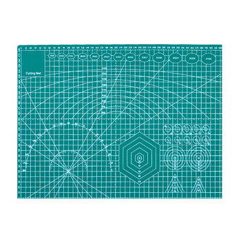 三年二班 A3切割垫板PVC材质超大号手工桌面刻板可全身水洗学生裁纸美工雕刻版防割垫 经典绿 三年二班 A3切割垫板PVC材质超大号手工桌面刻板可全身水洗学生裁纸美工雕刻版防割垫 经典绿