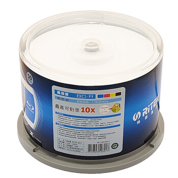 铼德(RITEK)蓝光 BD-R 25G 10X 50桶装 空白刻录光盘 铼德(RITEK)蓝光 BD-R 25G 10X 50桶装 空白刻录光盘