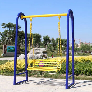 室外户外健身器材公园小区城市新农村休闲娱乐场所单人秋千荡椅 双人