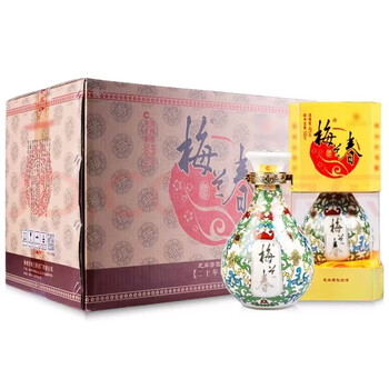 泰州★梅蘭春★芝麻香型白酒★度数46％、125ml×4本 梅兰春酒怎么样- 京东
