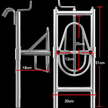 新款加厚升降高低可调羊头固定架电动羊毛剪推毛打针输液辅助器 薄款