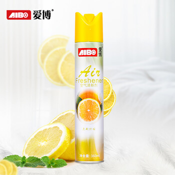 爱博空气清新剂 柠檬香360ml*3 除臭喷雾室内除异味卫生间除臭香薰