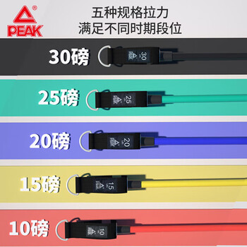 匹克拉力绳健身弹力带拉力器阻力带臂力胸肌肉训练器材100磅套装13件 匹克拉力绳健身弹力带拉力器阻力带臂力胸肌肉训练器材100磅套装13件