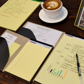 凯萨(KAISA)纸质拍本夹A5拍纸本草稿本配套封皮文件封套3个装KSU-5347