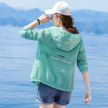 宽松衣服韩版薄款空调衫透气短外套防晒服女浅绿色330dxl建议110120斤