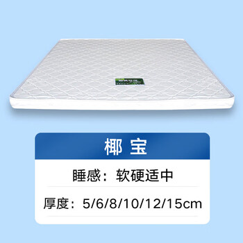 福乐床垫家用租房双人环保椰棕垫榻榻米3e椰梦维薄棕垫可定制椰风椰宝