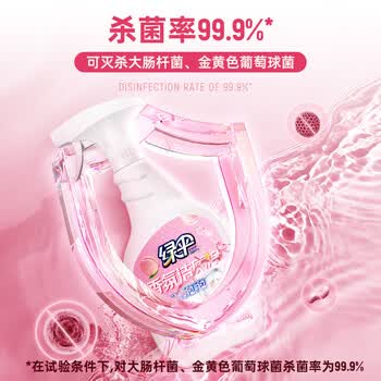 绿伞蜜桃香氛马桶瓷砖清洁剂洁厕灵 杀菌率99.9% 600g*2瓶