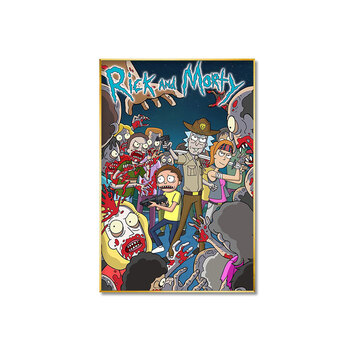 瑞克和莫蒂海报瑞克和莫蒂潮流挂画电脑房海报玄关装饰画rickandmorty