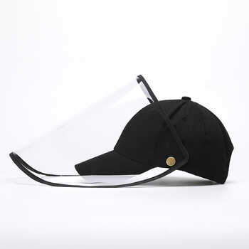 棒球防护帽女带面罩唾沫可拆卸天使鸭舌帽男隔离韩版防飞沫帽kuasu