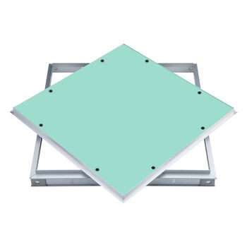 暗式检修口盖板铝合金石膏板检查口隐形中央空调吊顶装饰维修内径300