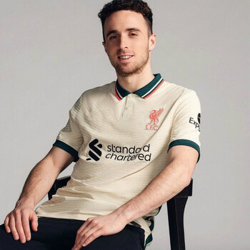 2122利物浦客场球员版球衣短袖足球服范迪克球衣polo衫t恤 无印号无