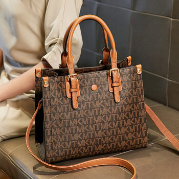 c k雅格莱诗手提包女2022新款夏季中年女士包包时尚大容量单肩妈妈包