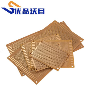 优品沃目 多孔板5*7 7*9 9*15cm电木点阵实验洞洞板多用PCB电路板实训DIY 9*15cm 【单面电木板】