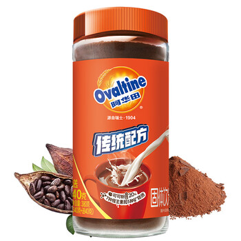 阿华田(Ovaltine)可可粉瓶装380g(340g+40g)早餐牛奶冲饮即食蛋白型固体饮料 阿华田(Ovaltine)可可粉瓶装380g(340g+40g)早餐牛奶冲饮即食蛋白型固体饮料