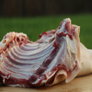 新鲜带皮羊肉生羊肉连皮羊腿羊蝎子羊头羊脸肉连皮羊排羊腿28斤带皮连