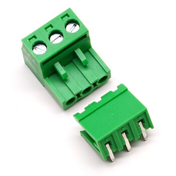 丢石头 KF2EDGK 5.08mm间距 3PIN 弯针款 插拔式接线端子 每件10套(插座+插头) 免焊接 丢石头 KF2EDGK 5.08mm间距 3PIN 弯针款 插拔式接线端子 每件10套(插座+插头) 免焊接