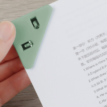 国誉(KOKUYO)一米新纯·三角塑料资料夹子封口夹书角保护套防翘边 4个(米色/褐色/绿色/红色) WSG-KRS01 国誉(KOKUYO)一米新纯·三角塑料资料夹子封口夹书角保护套防翘边 4个(米色/褐色/绿色/红色) WSG-KRS01