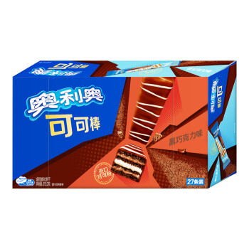 奥利奥（Oreo） 可可棒 巧克棒 浓情黑巧克力味涂层威化饼干 休闲零食办公室早餐 27条-黑巧克力味313.2 g18.25元