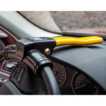 温蕾萨方向盘锁汽车锁专用防盗锁小车龙头车头锁车把锁车神器抵押