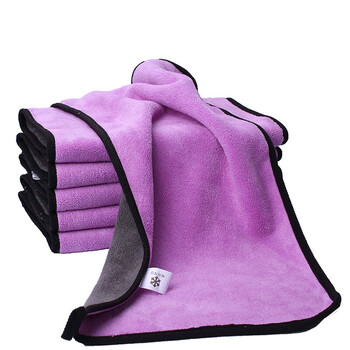 摸布做卫生用的毛巾清洁工具吸水性好桌擦实木家具的抹布家用紫色3条