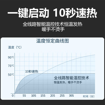 现代翼蛇 S80 发热鼠标垫【新国标3C认证】加热暖桌垫 办公室电热键盘垫  三档电热暖手鼠标垫 银灰