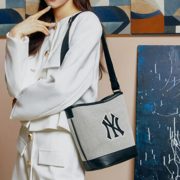 MLB包包女水桶包斜挎包单肩包手提包旅行包送礼物3ABMS072N-50BKS-F