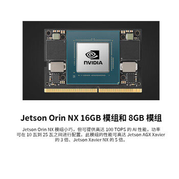 英伟达（NVIDIA）Jetson Orin NX 16G核心模组原装 AI智能开发边缘计算 开发板