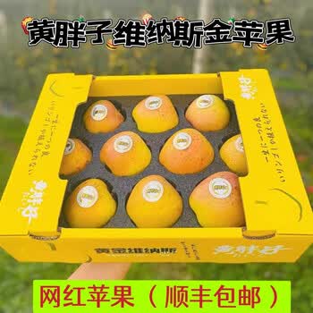黄胖子金斑维纳斯苹果脆甜多汁雀斑丑苹果日本引种稀有水果礼盒装黄金
