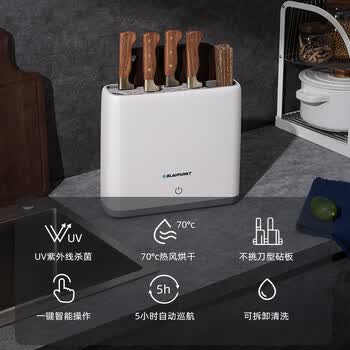 BLAUPUNKT 德国蓝宝 刀具砧板消毒机 紫外线消毒烘干器多功能消毒刀具筷子烘干分类菜板 BP-XD01 白色