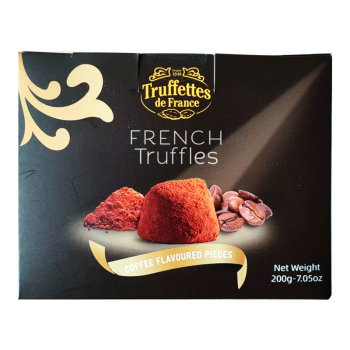 乔慕（Truffles）法国进口松露形黑巧克力200g多口味可可脂巧克力节日礼物送女友 咖啡味 礼盒装 200g 代可可脂
